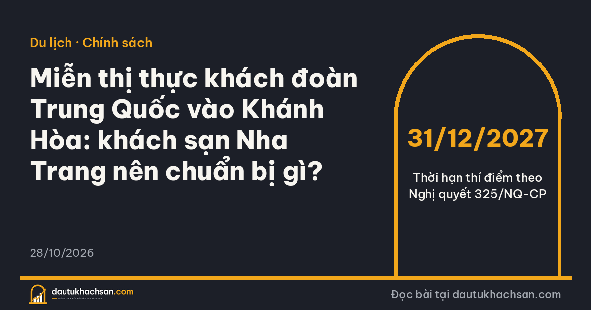 Miễn thị thực khách đoàn Trung Quốc vào Khánh Hòa đến 31/12/2027 theo Nghị quyết 325/NQ-CP